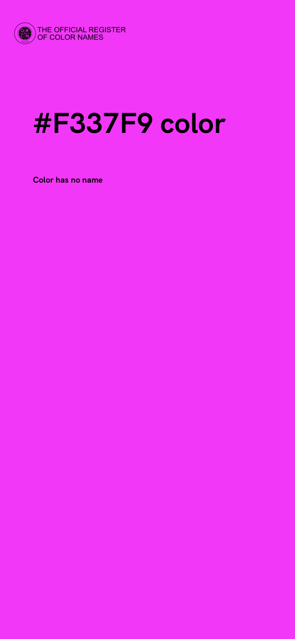 #F337F9 color image