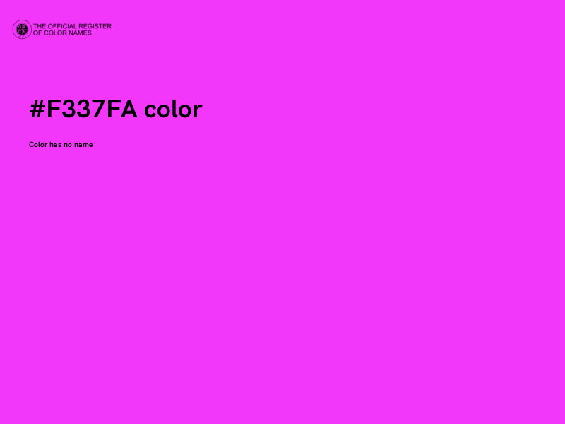 #F337FA color image