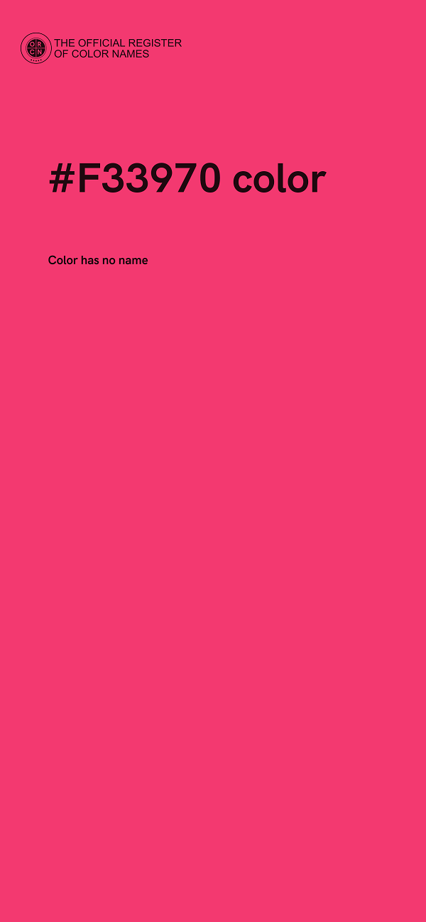 #F33970 color image