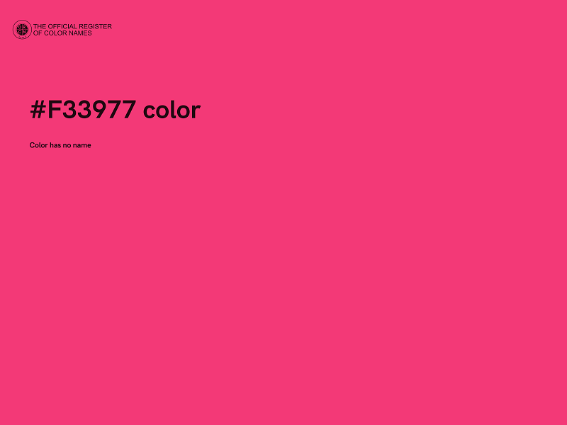 #F33977 color image