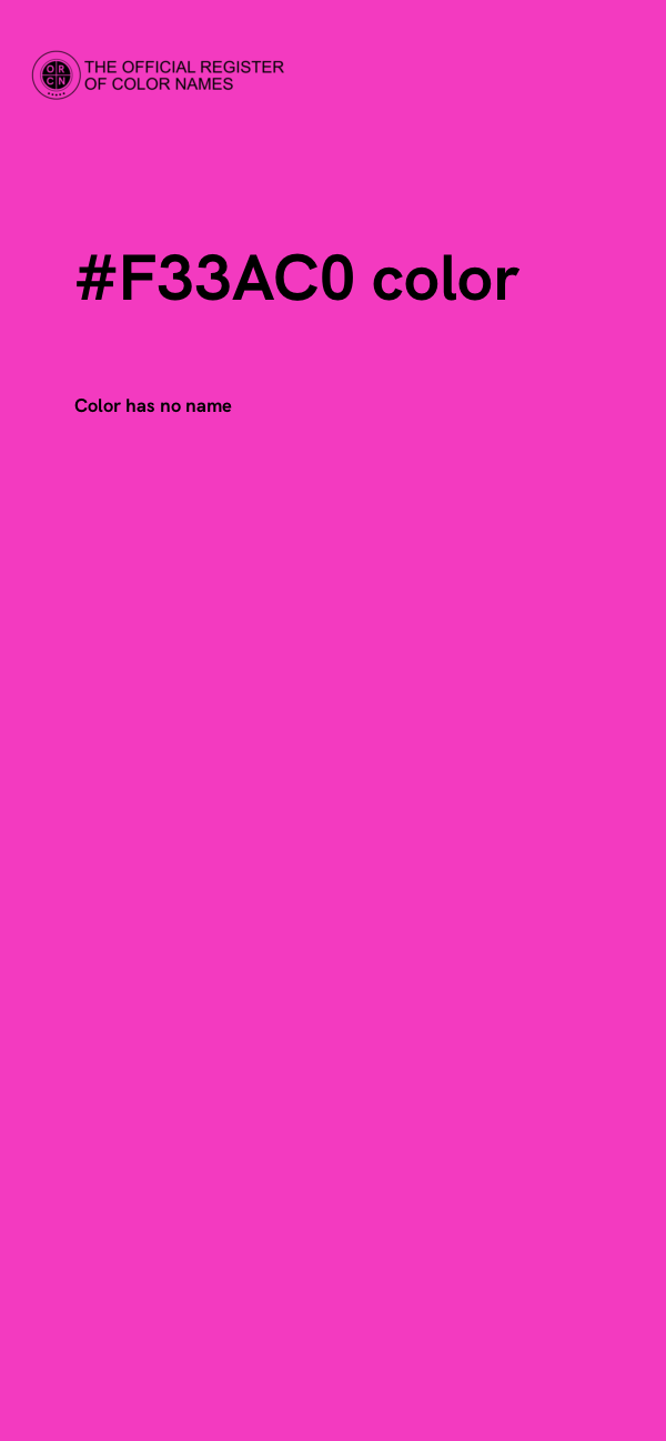 #F33AC0 color image
