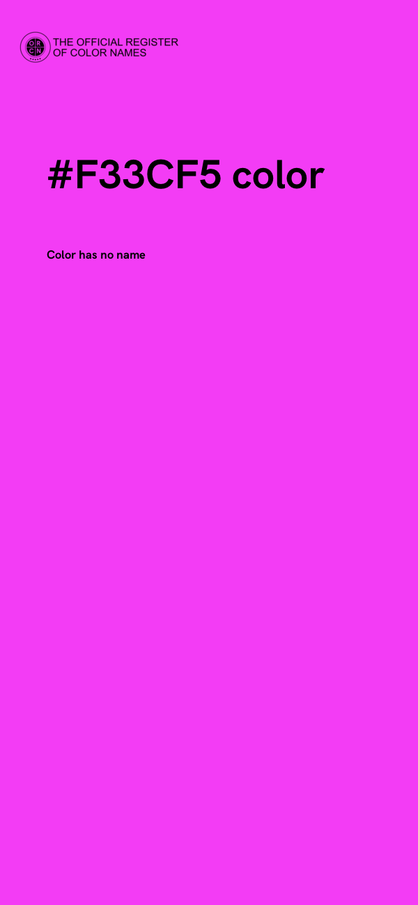 #F33CF5 color image