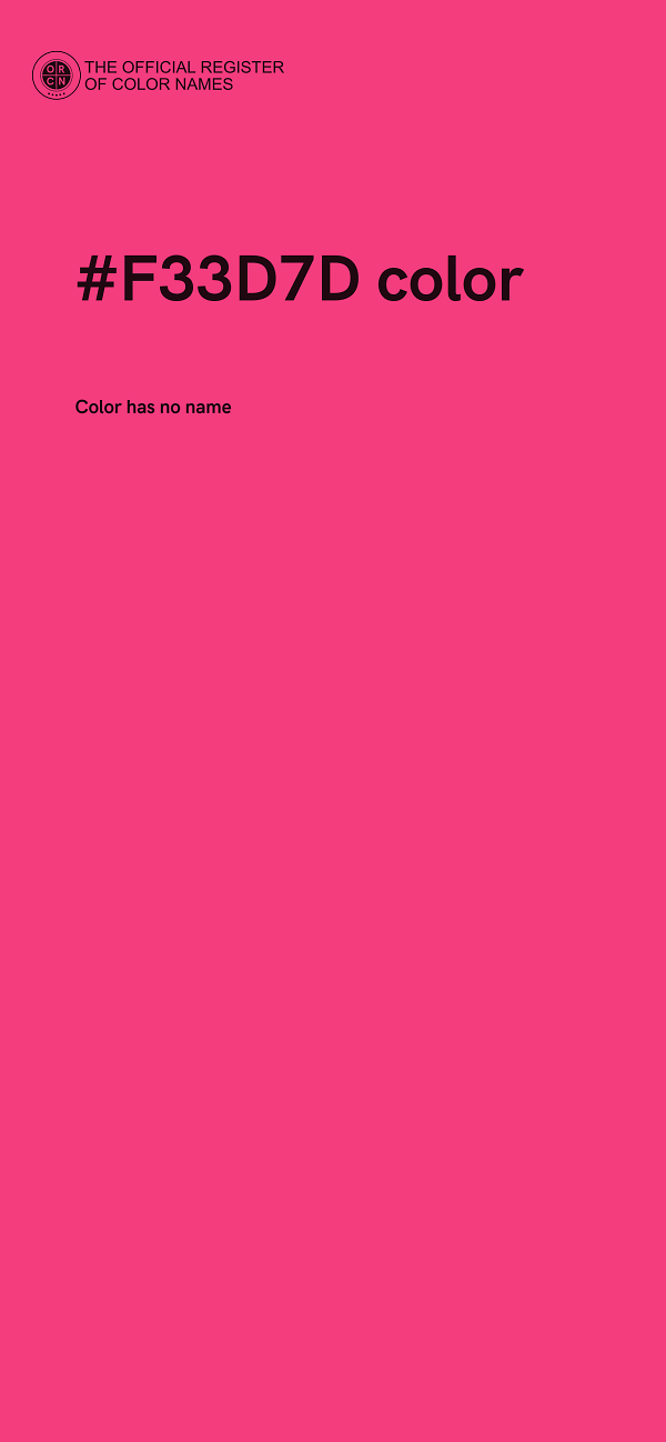 #F33D7D color image