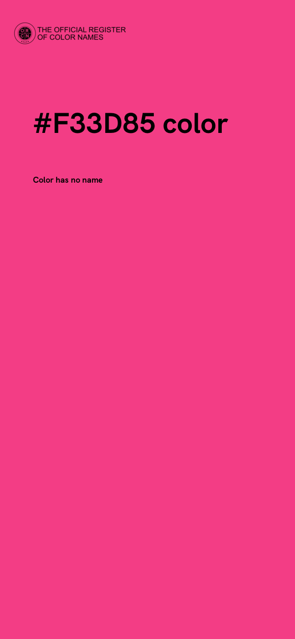 #F33D85 color image