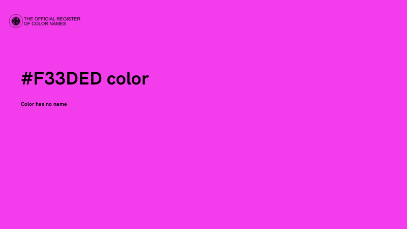 #F33DED color image