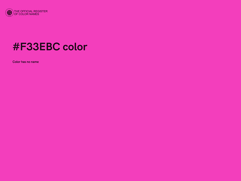 #F33EBC color image