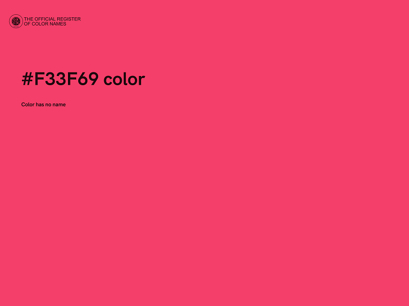 #F33F69 color image