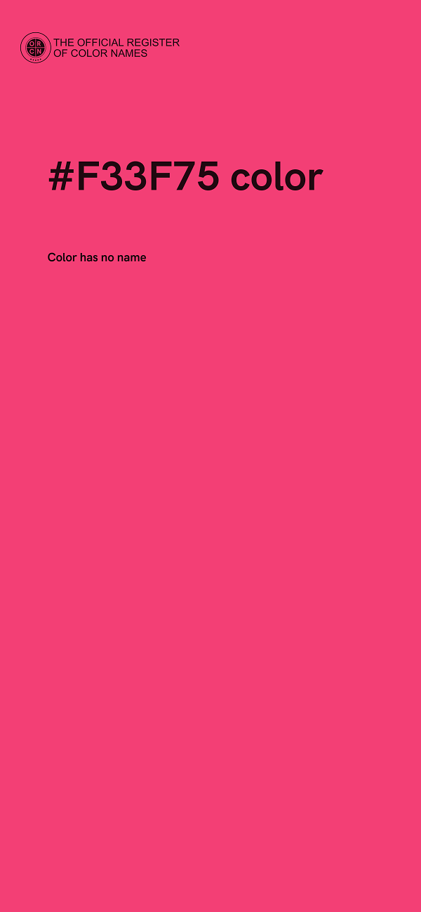 #F33F75 color image
