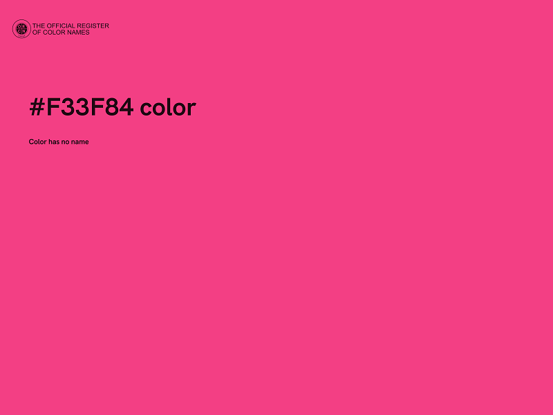 #F33F84 color image