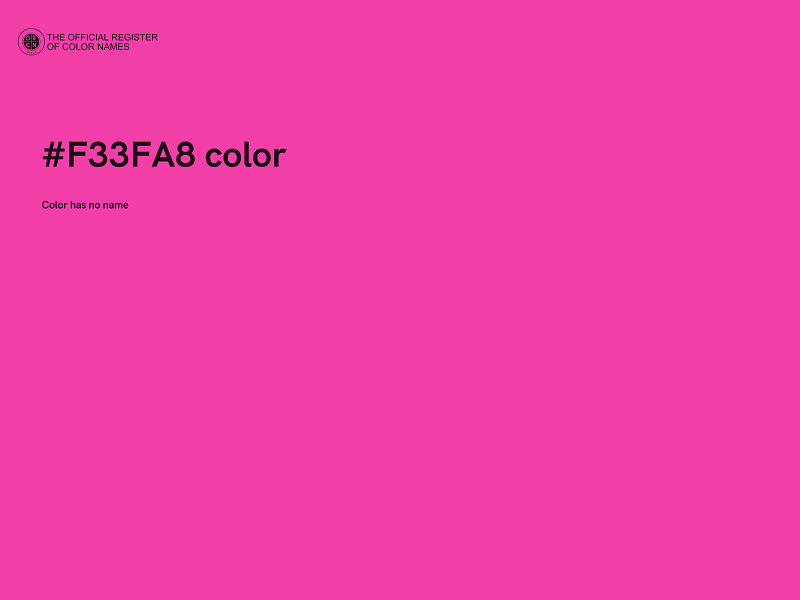 #F33FA8 color image