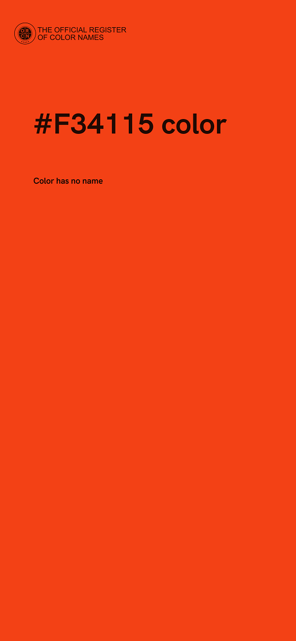#F34115 color image