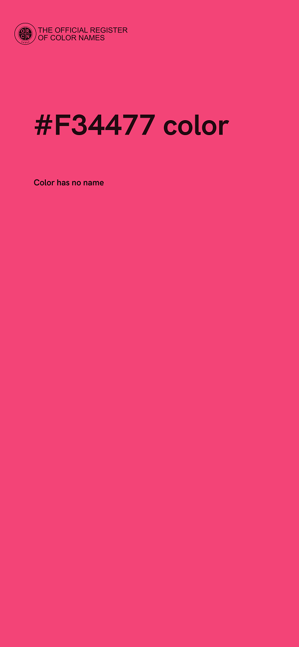 #F34477 color image