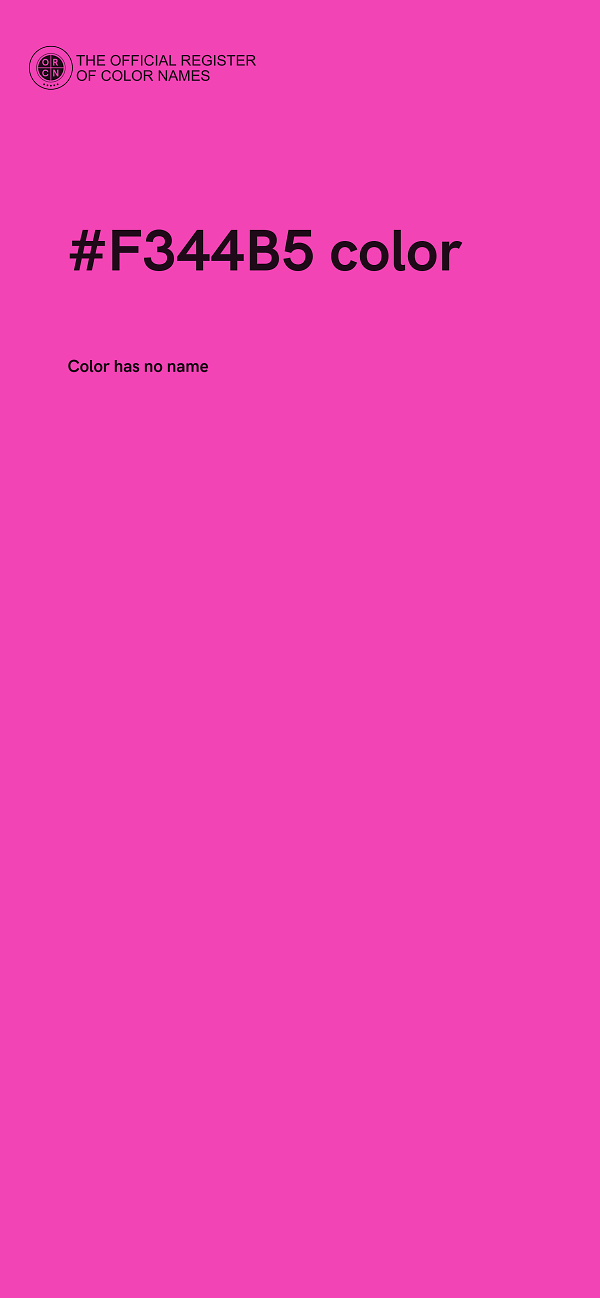 #F344B5 color image