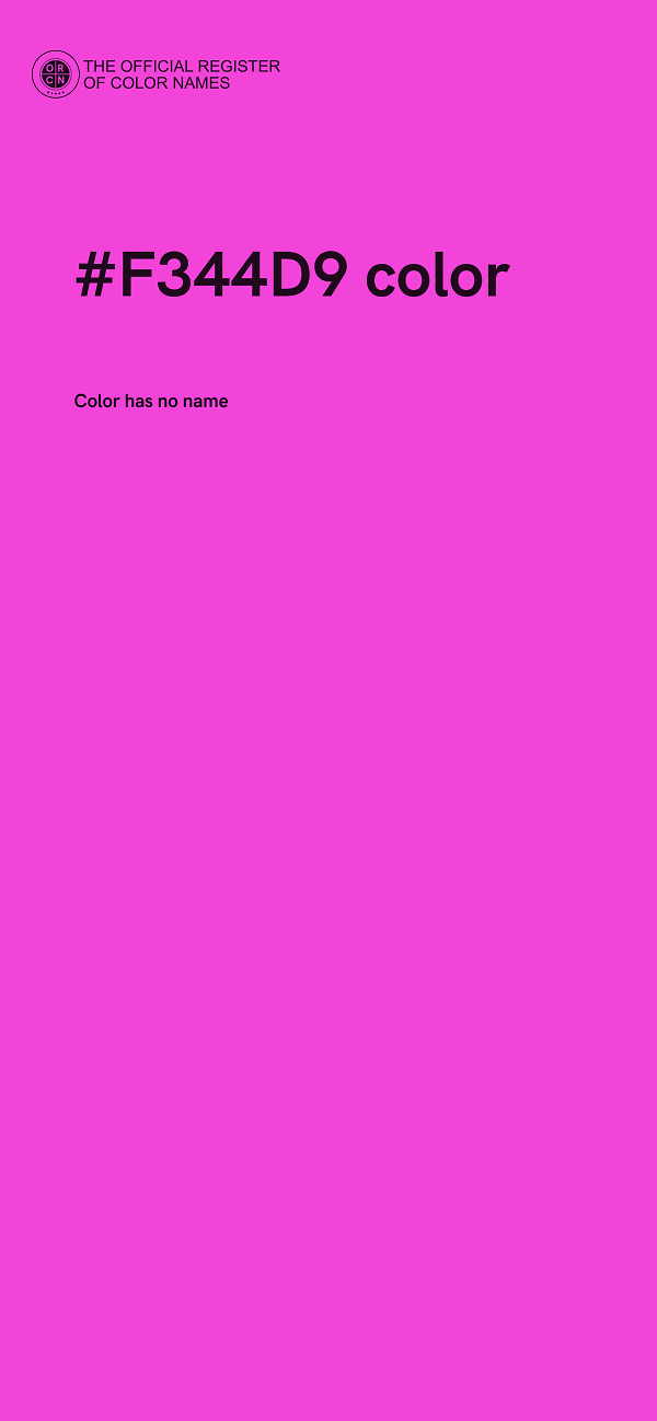 #F344D9 color image