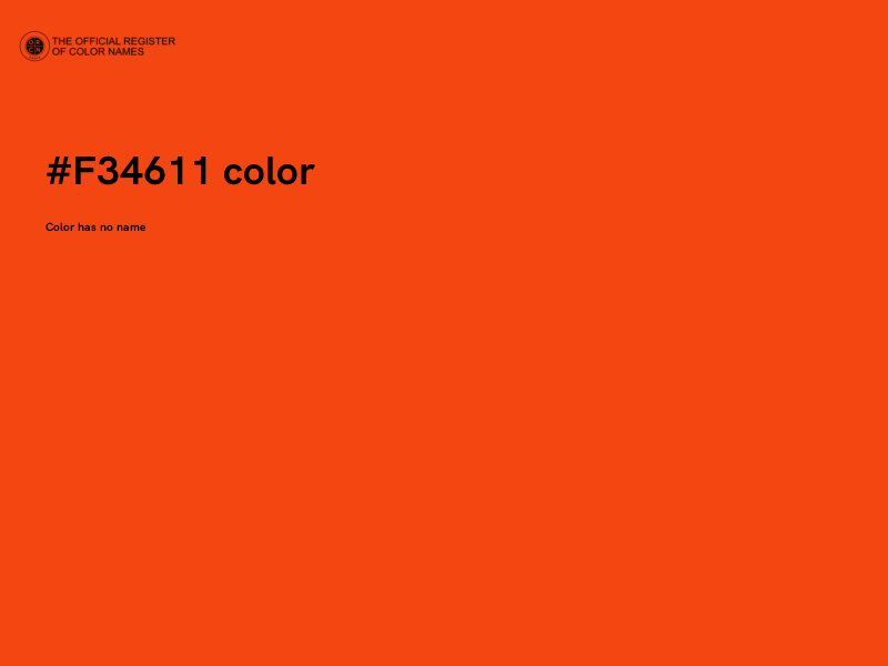 #F34611 color image