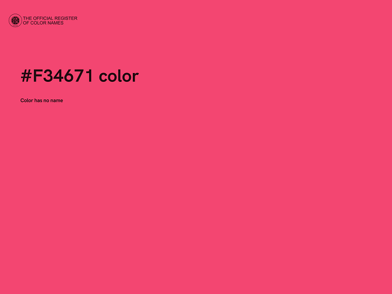 #F34671 color image