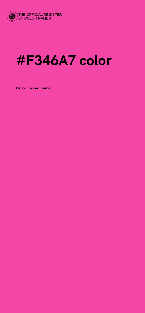 #F346A7 color image
