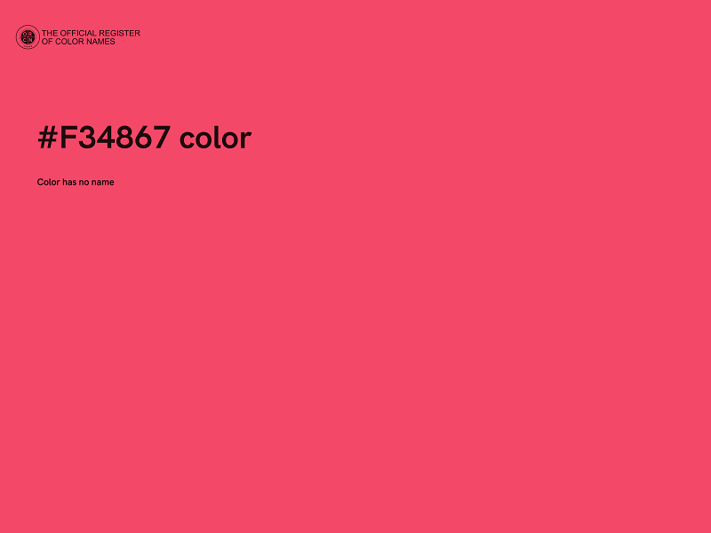 #F34867 color image