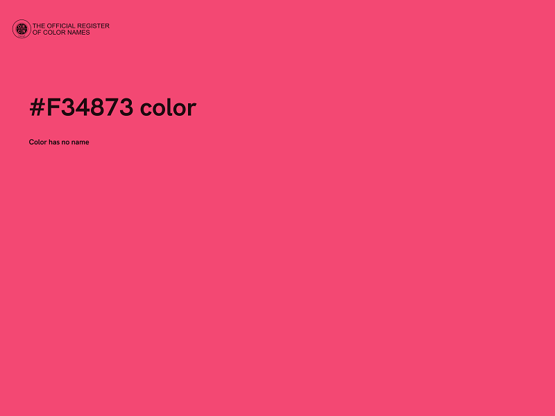 #F34873 color image