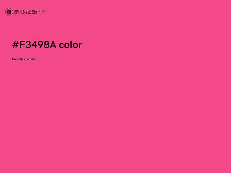 #F3498A color image