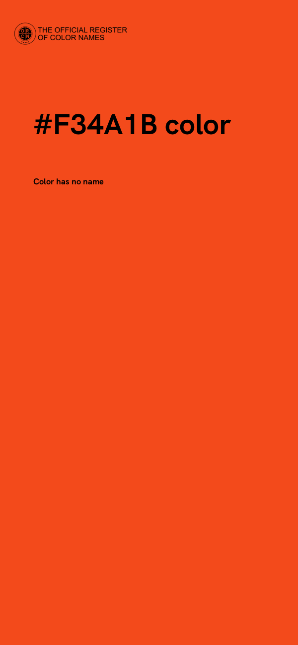 #F34A1B color image