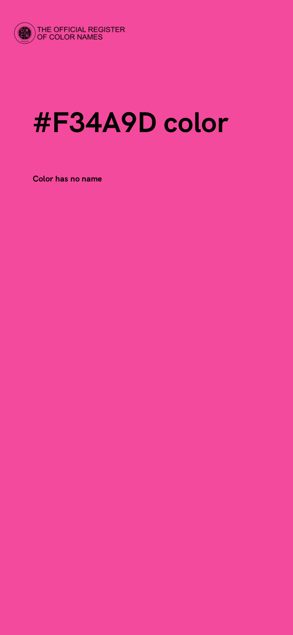 #F34A9D color image