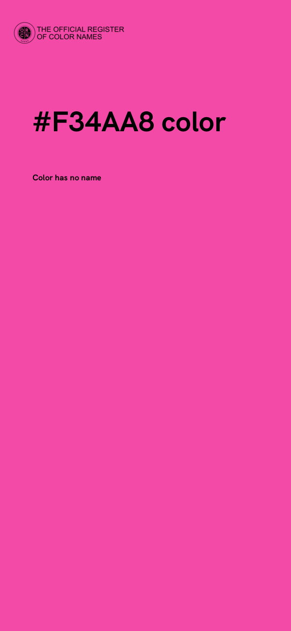 #F34AA8 color image