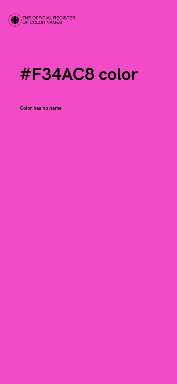 #F34AC8 color image