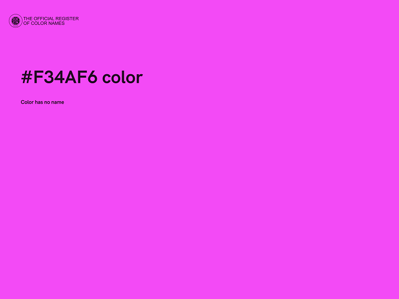 #F34AF6 color image