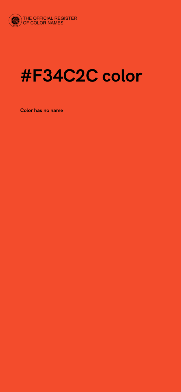 #F34C2C color image