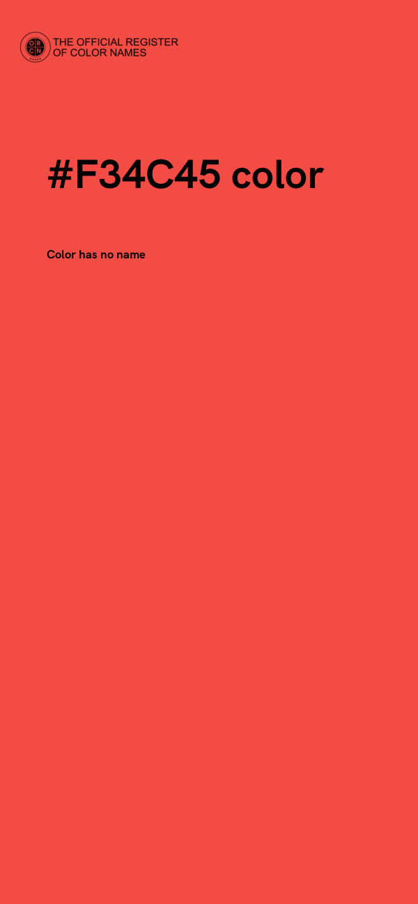 #F34C45 color image