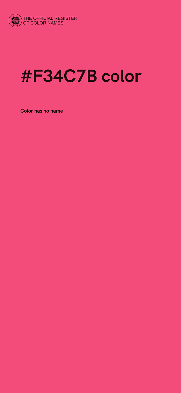 #F34C7B color image