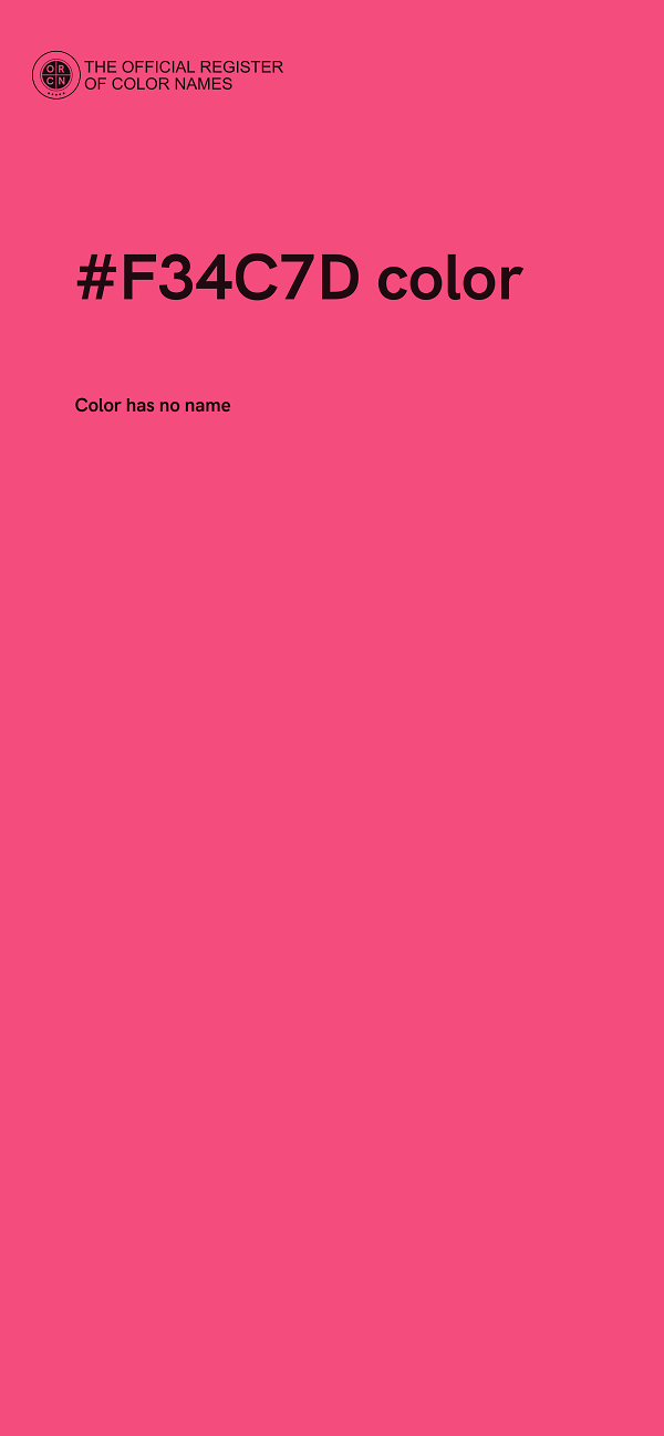 #F34C7D color image