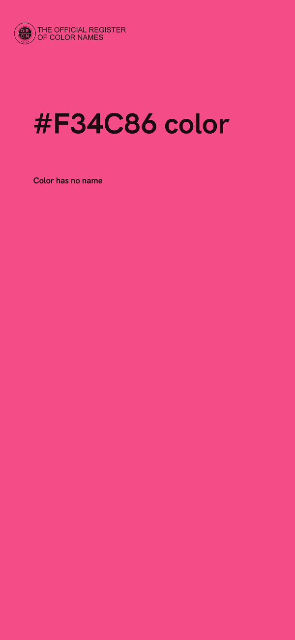 #F34C86 color image