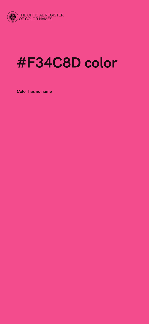 #F34C8D color image