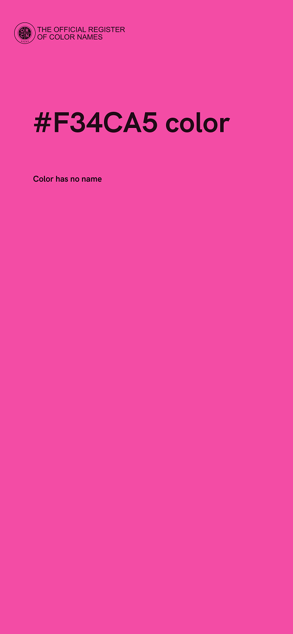 #F34CA5 color image