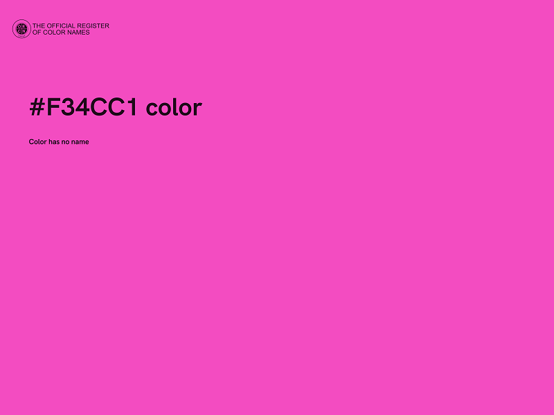 #F34CC1 color image