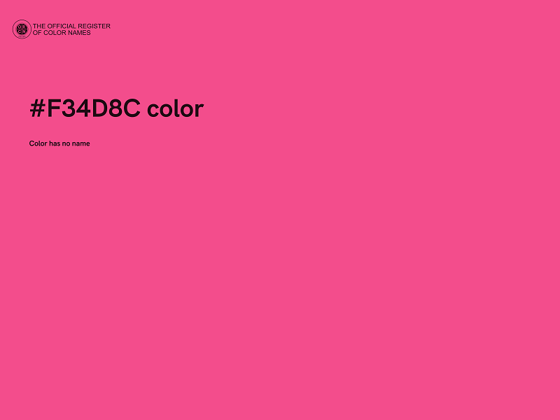 #F34D8C color image