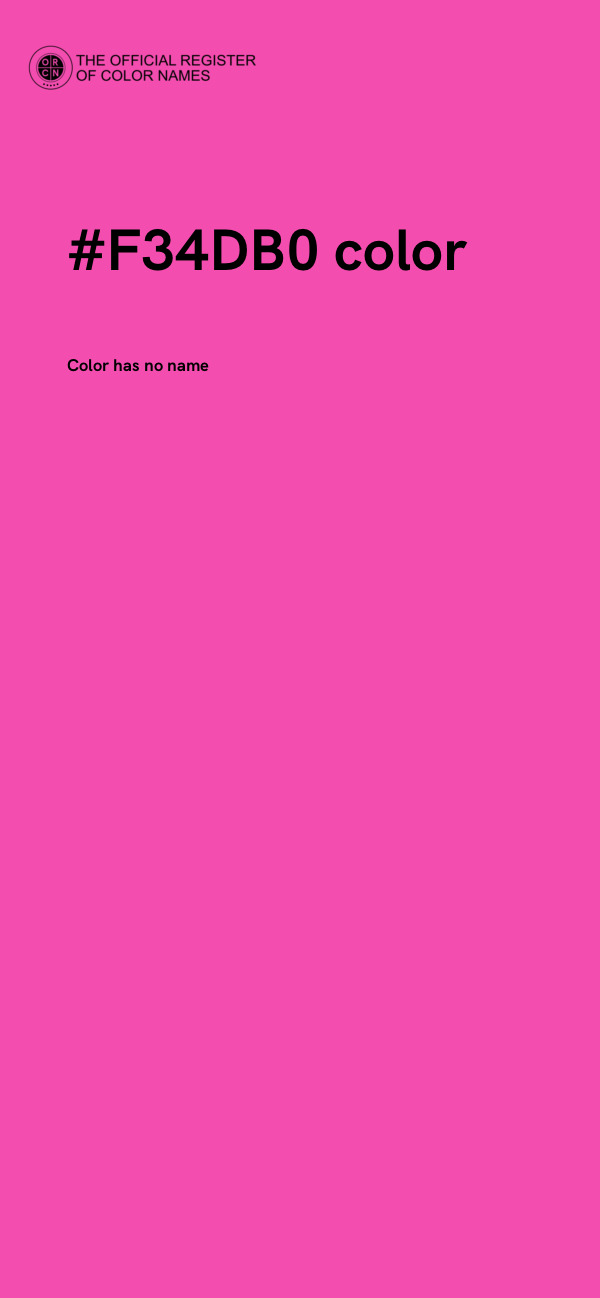 #F34DB0 color image