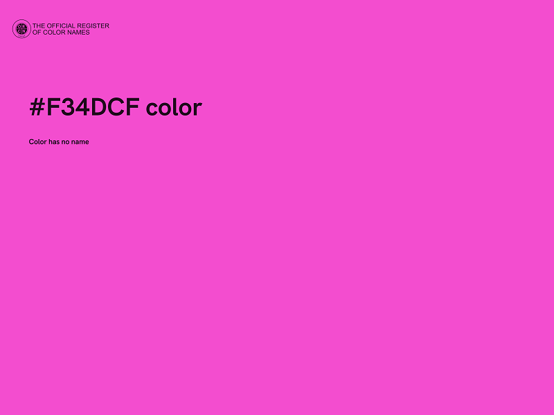 #F34DCF color image