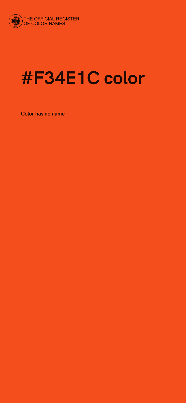 #F34E1C color image
