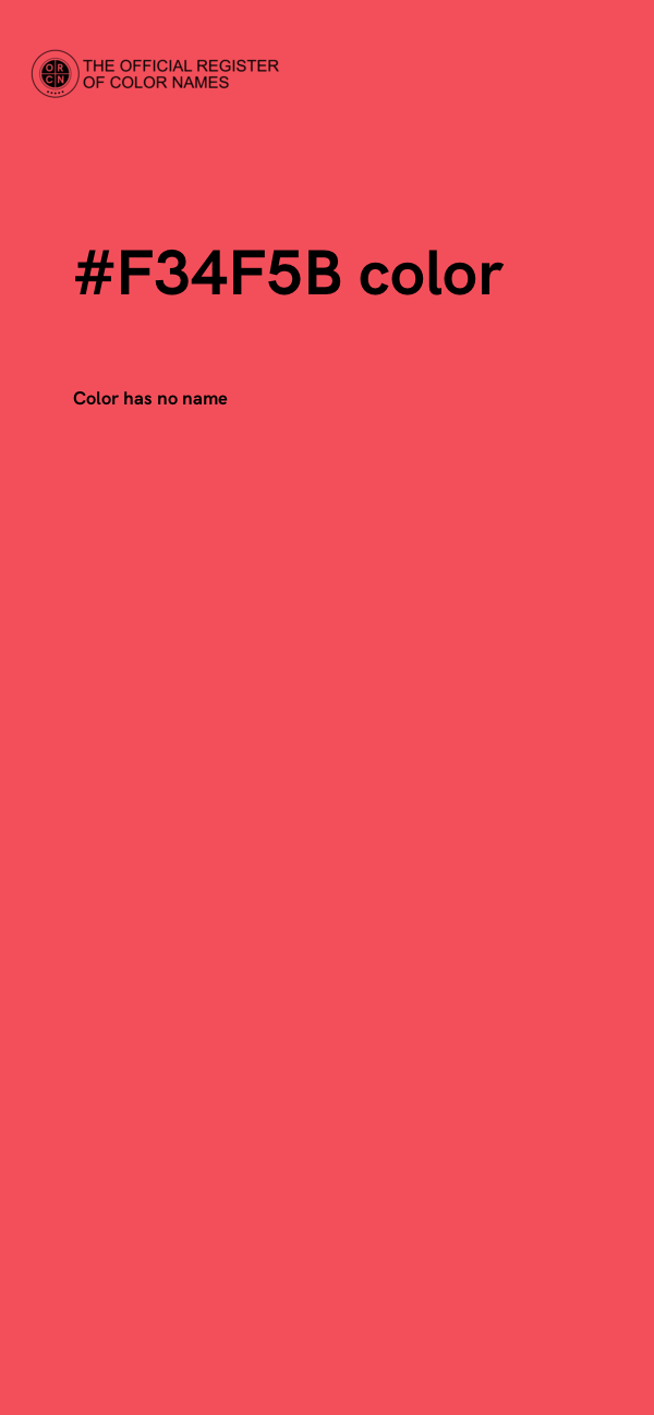 #F34F5B color image