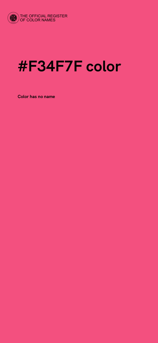#F34F7F color image