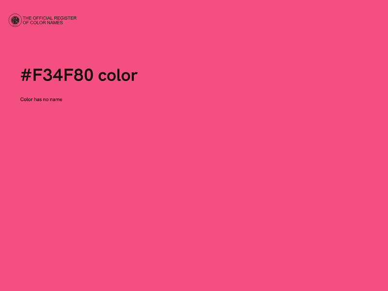 #F34F80 color image