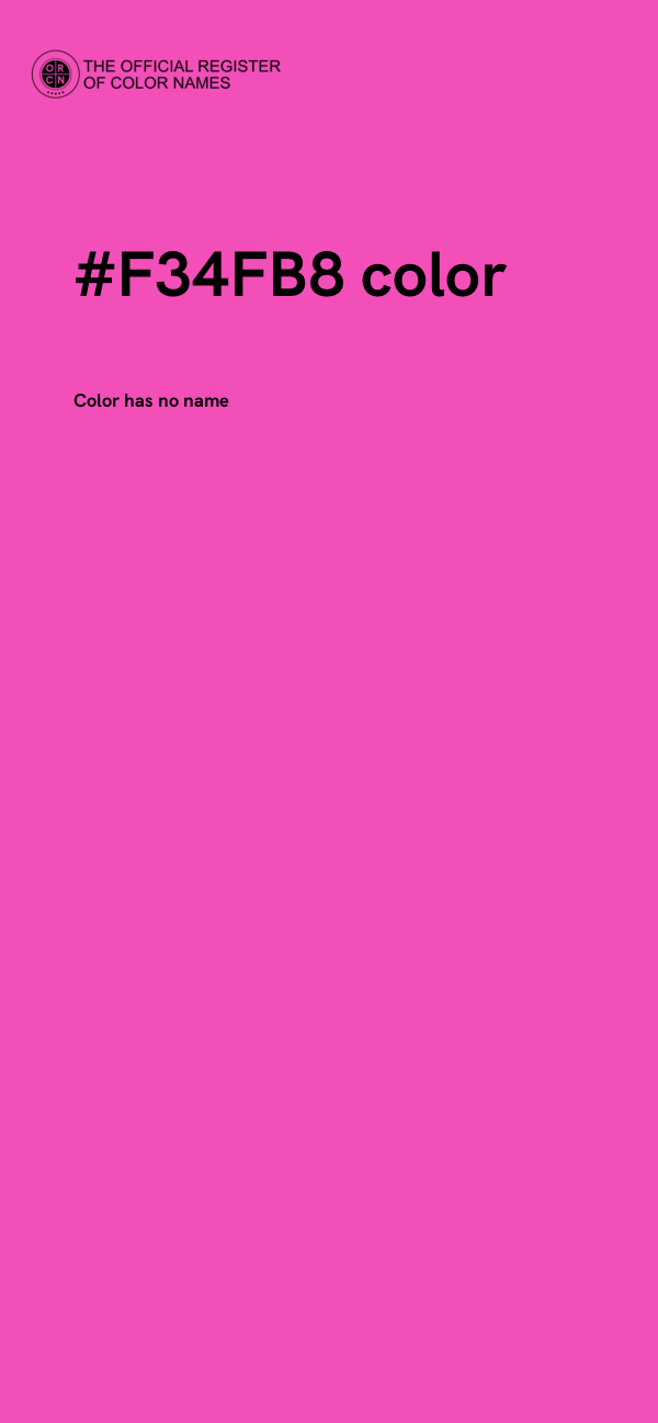 #F34FB8 color image