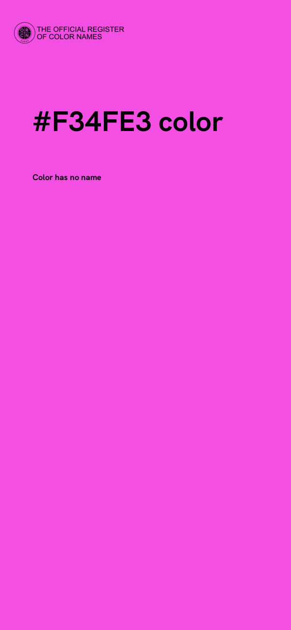 #F34FE3 color image