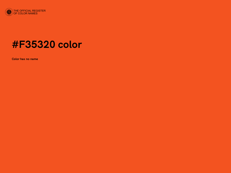 #F35320 color image