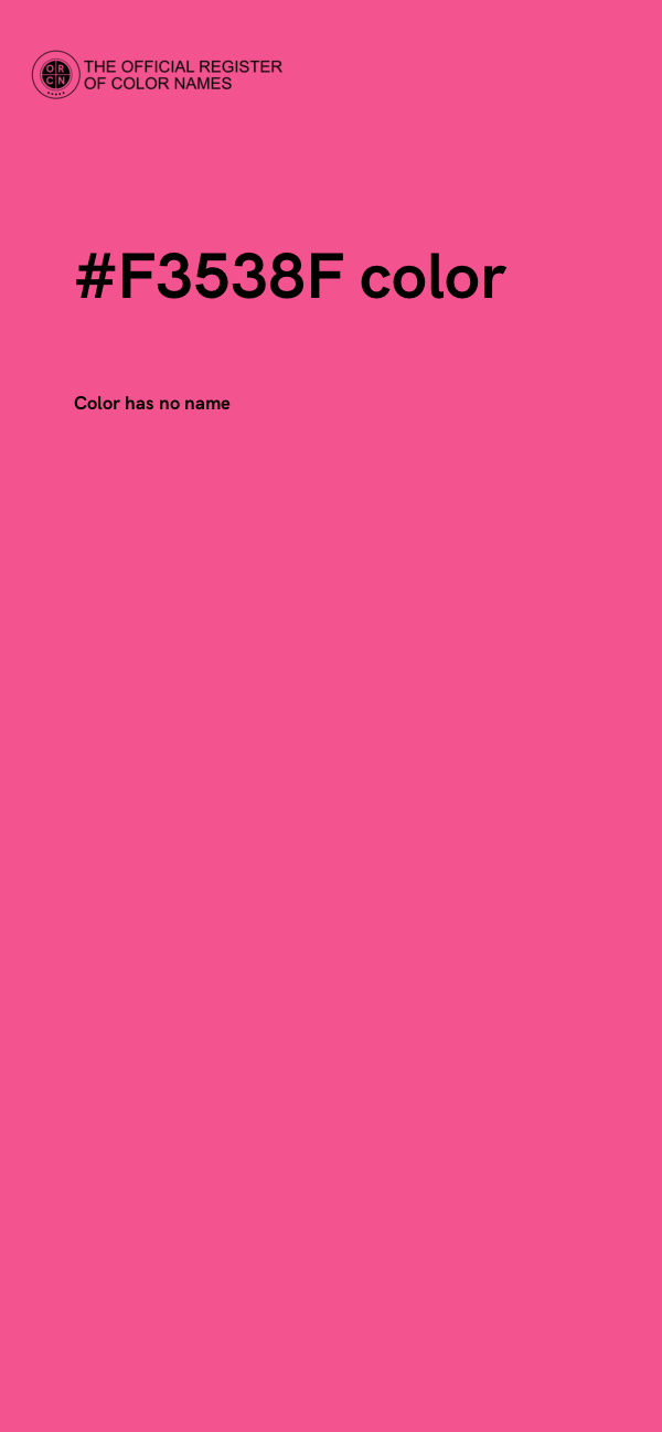 #F3538F color image