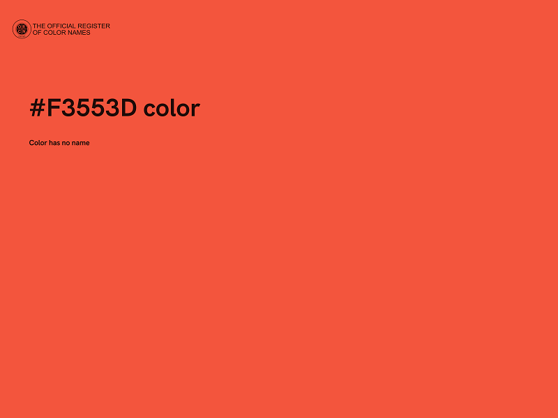 #F3553D color image