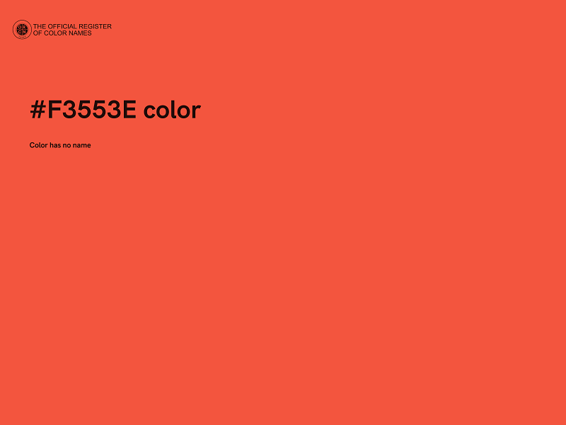 #F3553E color image